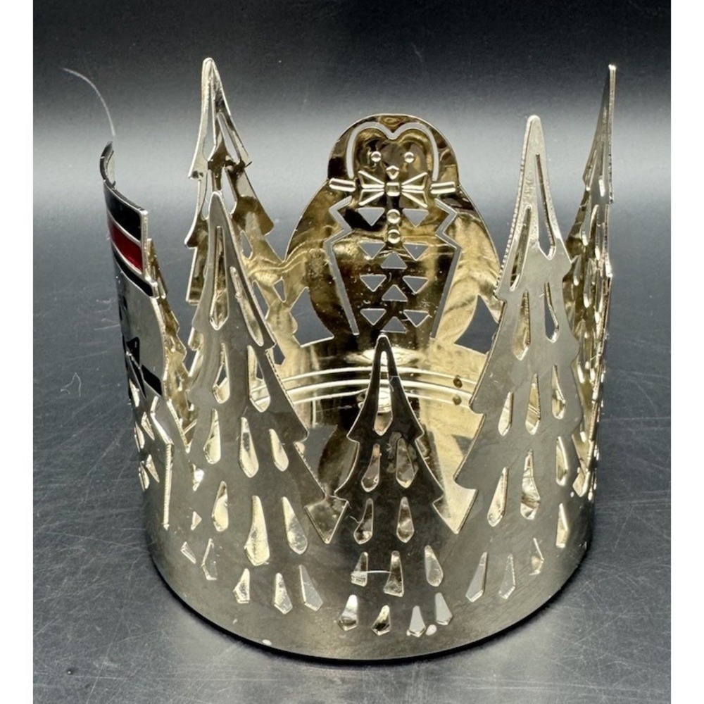 YANKEE CANDLE JACKSON FROST & PARTY PENGUIN METAL Christmas CANDLE JAR HOLDER - Picture 5 of 7